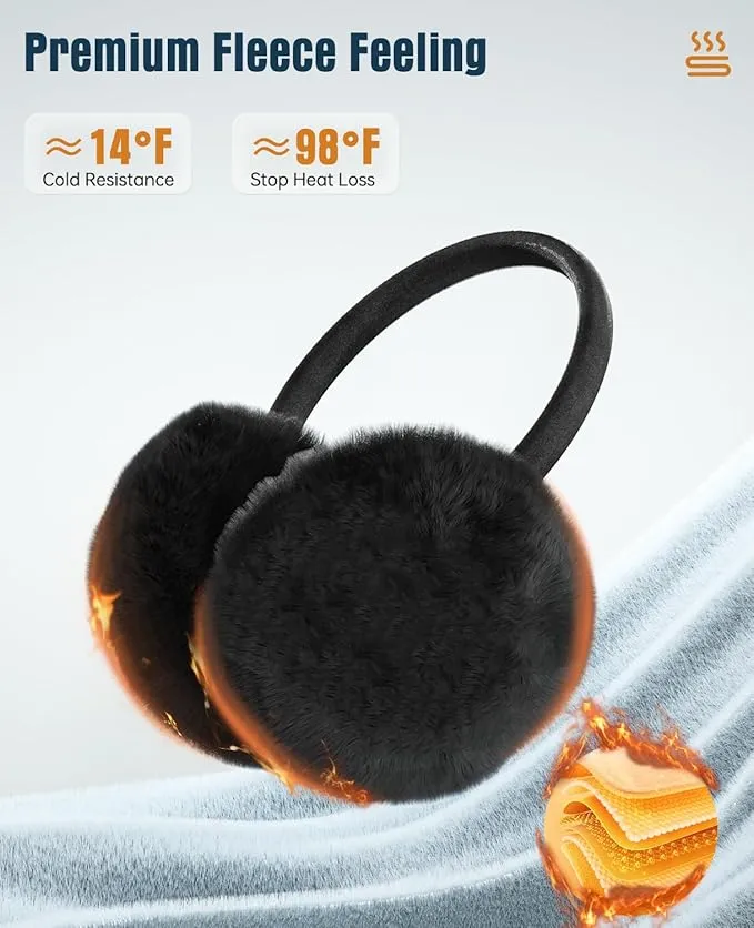 🖤 Cozy Black Ear Muffs 🖤