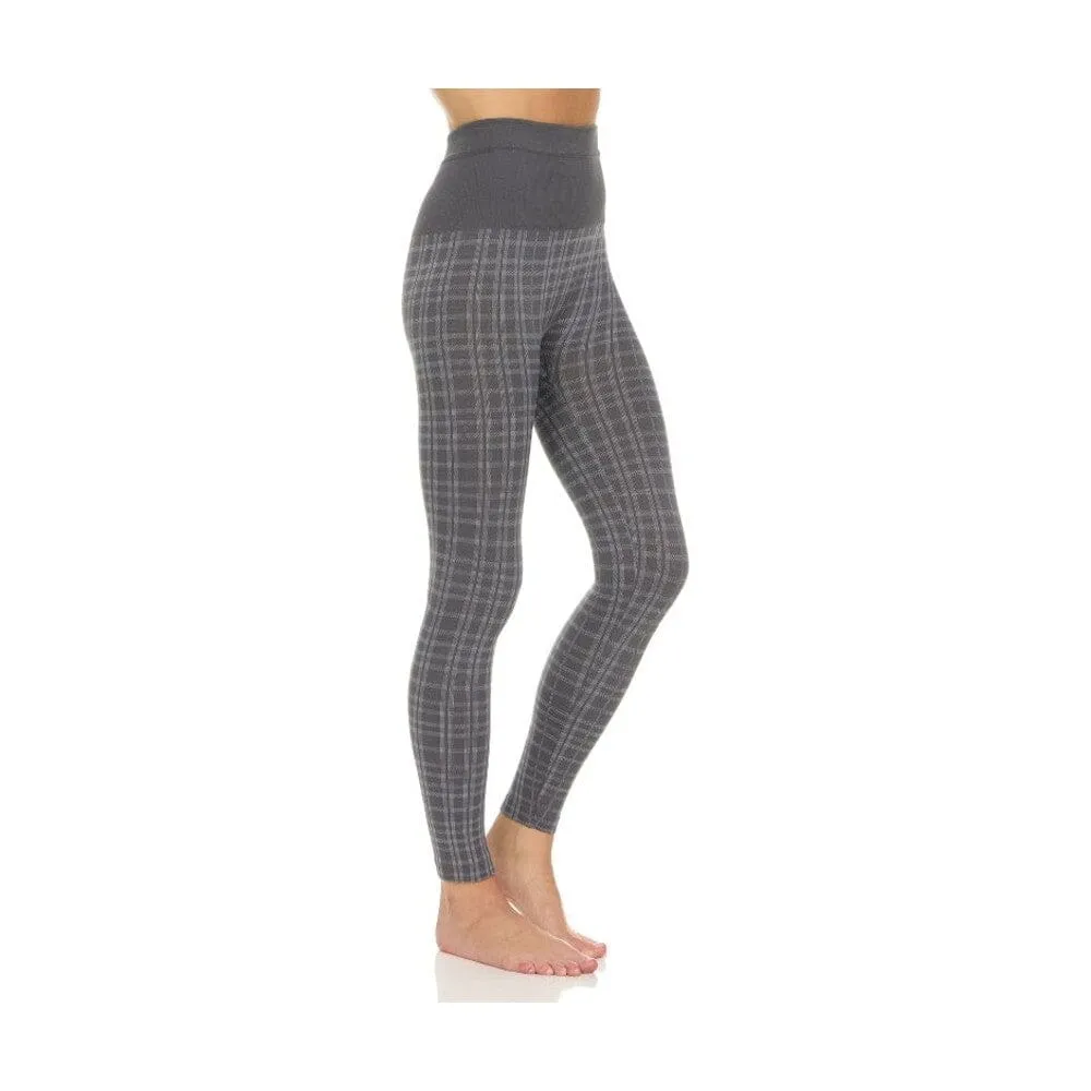 4-Pack: Women's Printed High-Waist Fleece Leggings