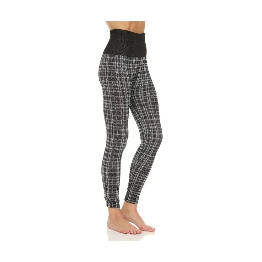 4-Pack: Women's Printed High-Waist Fleece Leggings