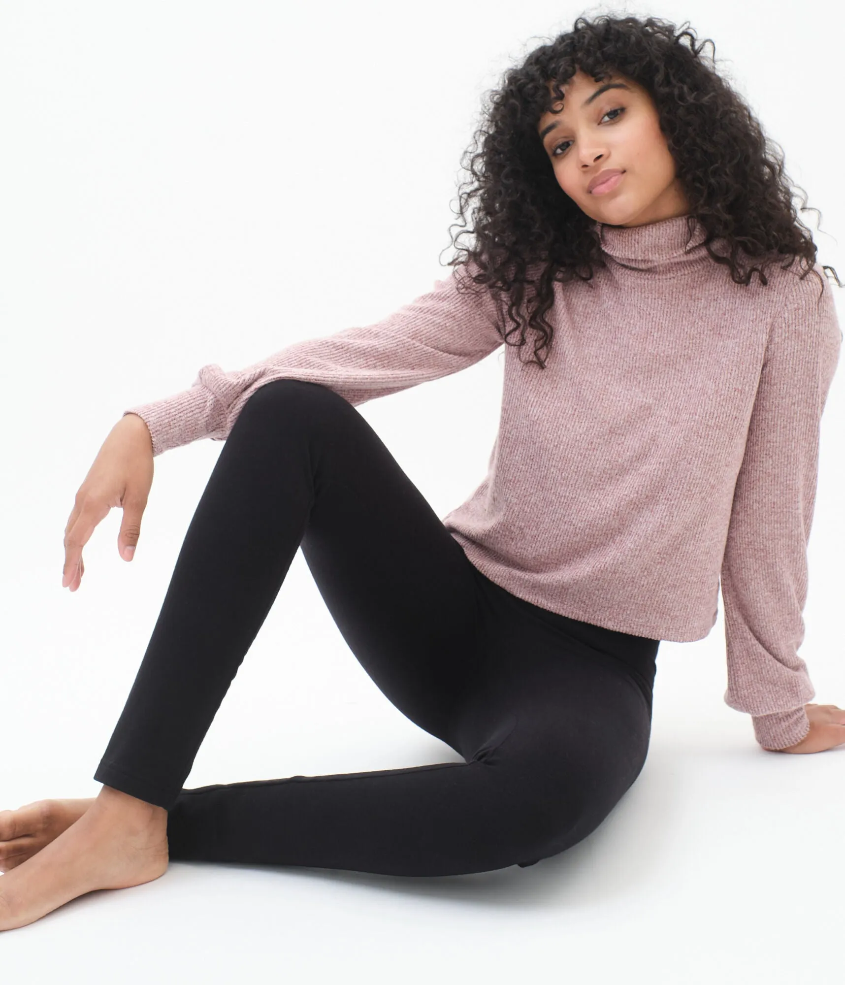 Aeropostale High-Rise Stretch Fleece Leggings