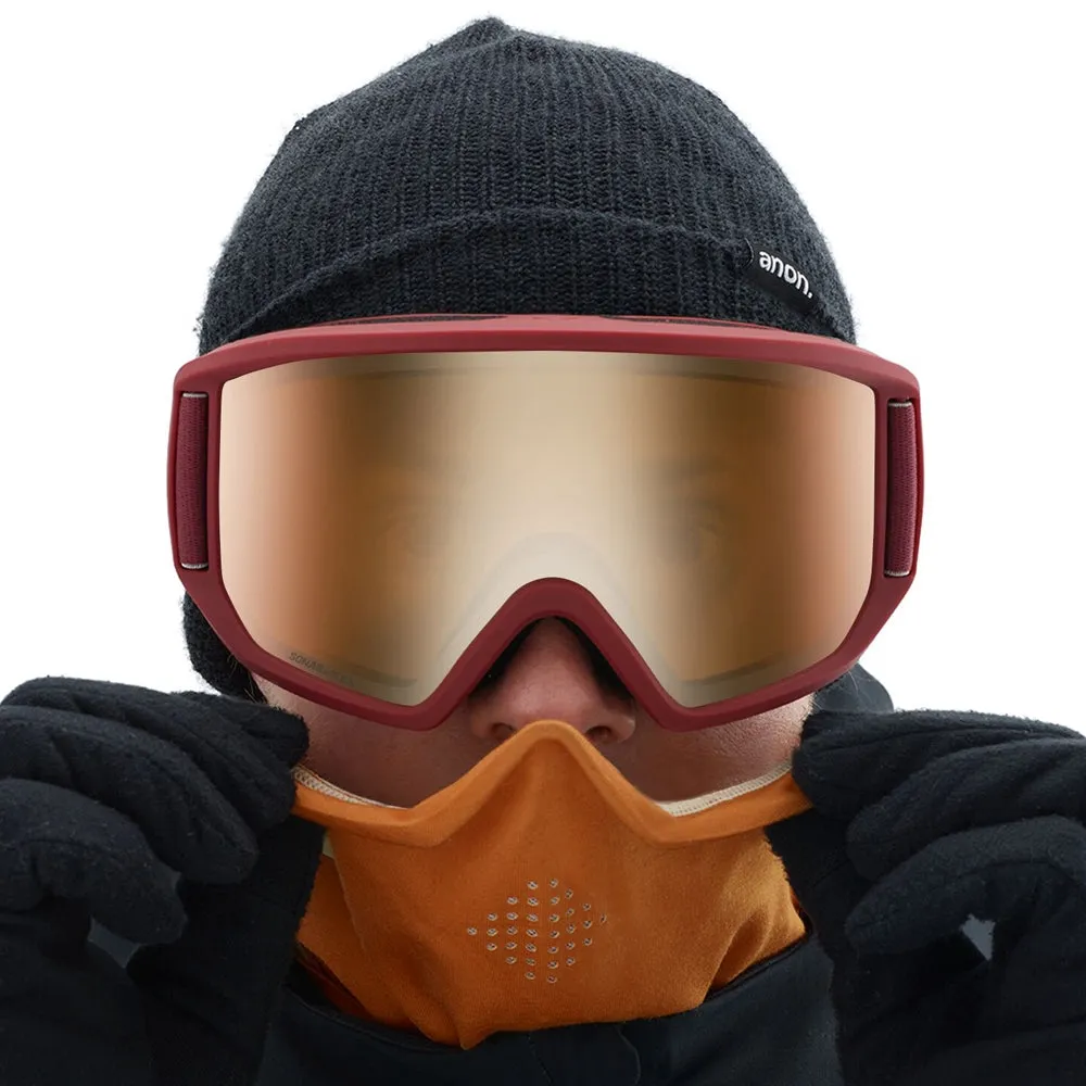 Anon Relapse Snowboard/Ski Goggles  - Maroon/Sonar Bronze