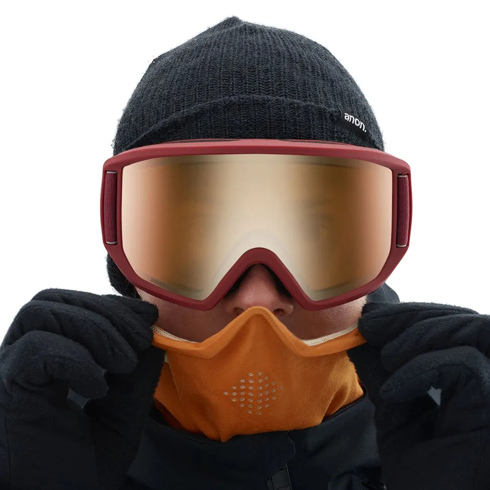 Anon Relapse Snowboard/Ski Goggles  - Maroon/Sonar Bronze