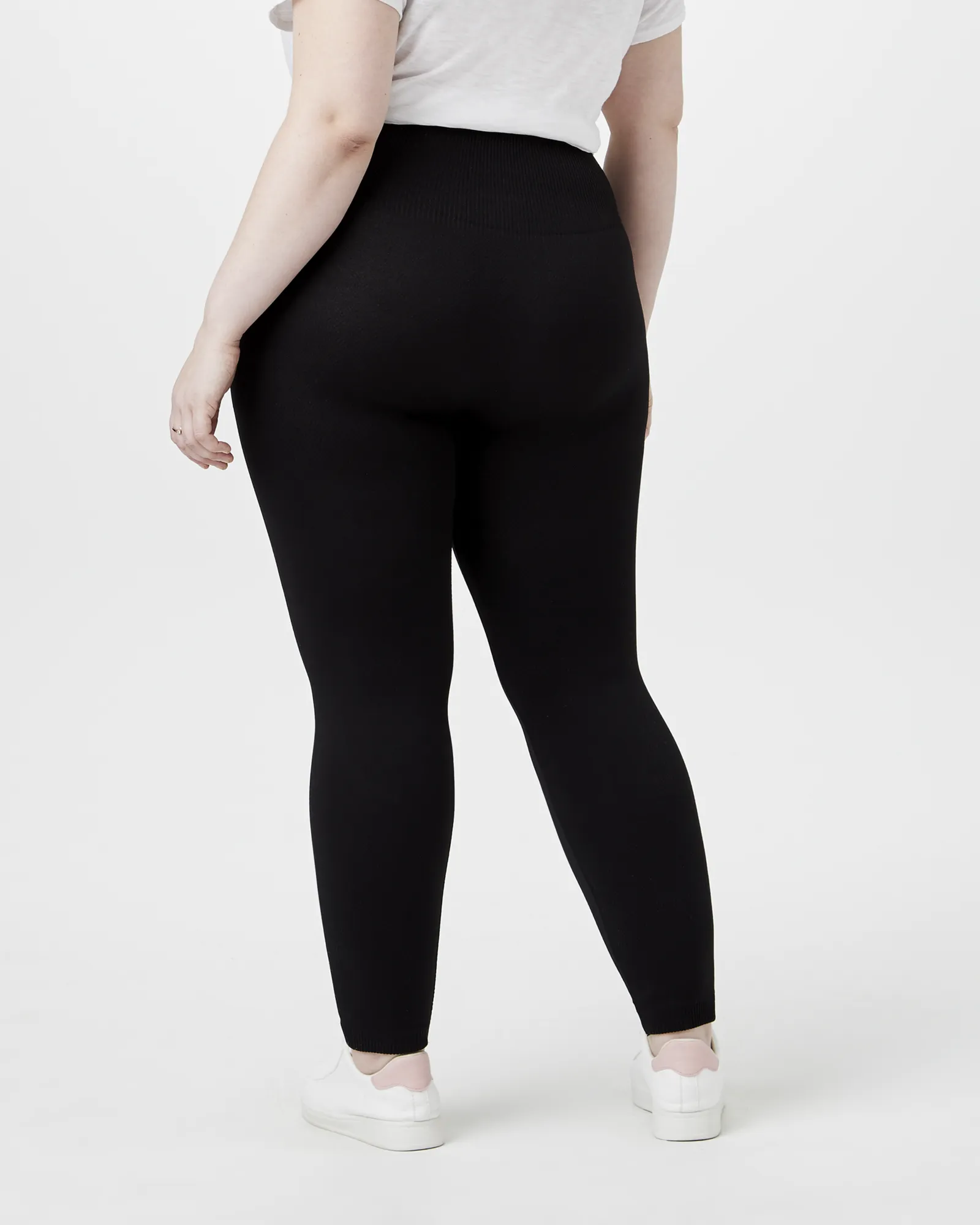 Arrie Fleece-Lined Legging | Black / Charcoal Grey