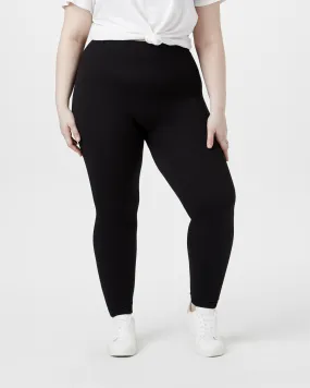 Arrie Fleece-Lined Legging | Black / Charcoal Grey