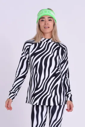 Baselayer Top - Hotel California Zebra Print Women's