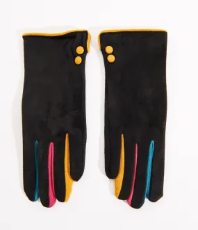 Black & Rainbow Finger Gloves