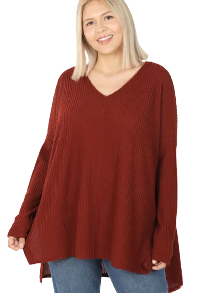 Brushed Thermal Hi-Low Tunic