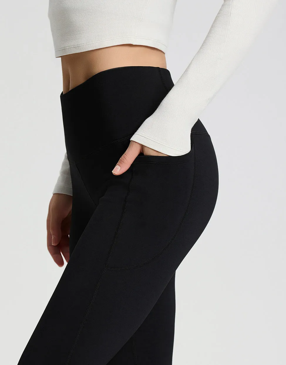 CozyWarmth Fleece Lined Leggings, Side Pockets