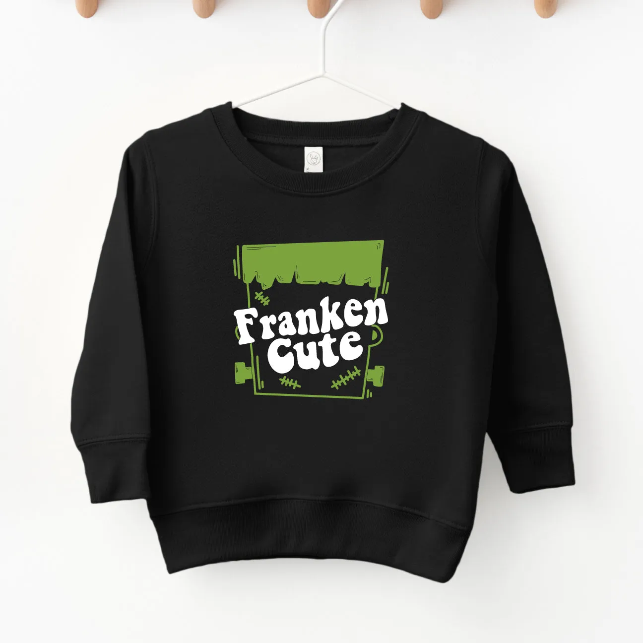 Frankencute | Black Fleece Sweatshirt