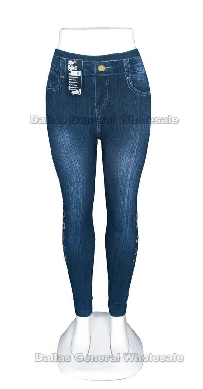 Girls Fashion Pull On Jeggings Wholesale