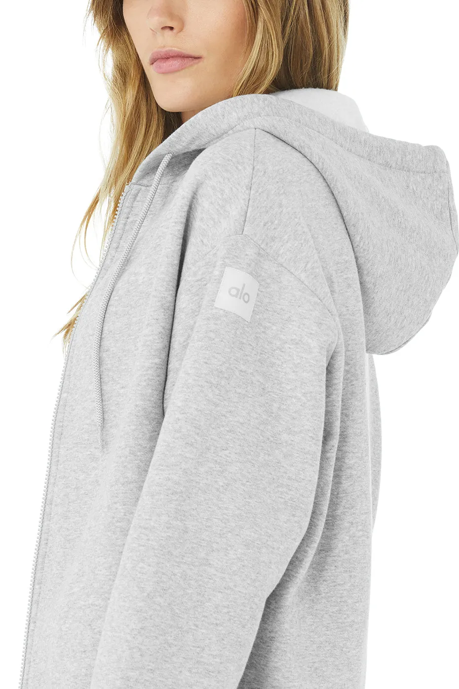 Hype Full Zip Hoodie - Athletic Heather Grey