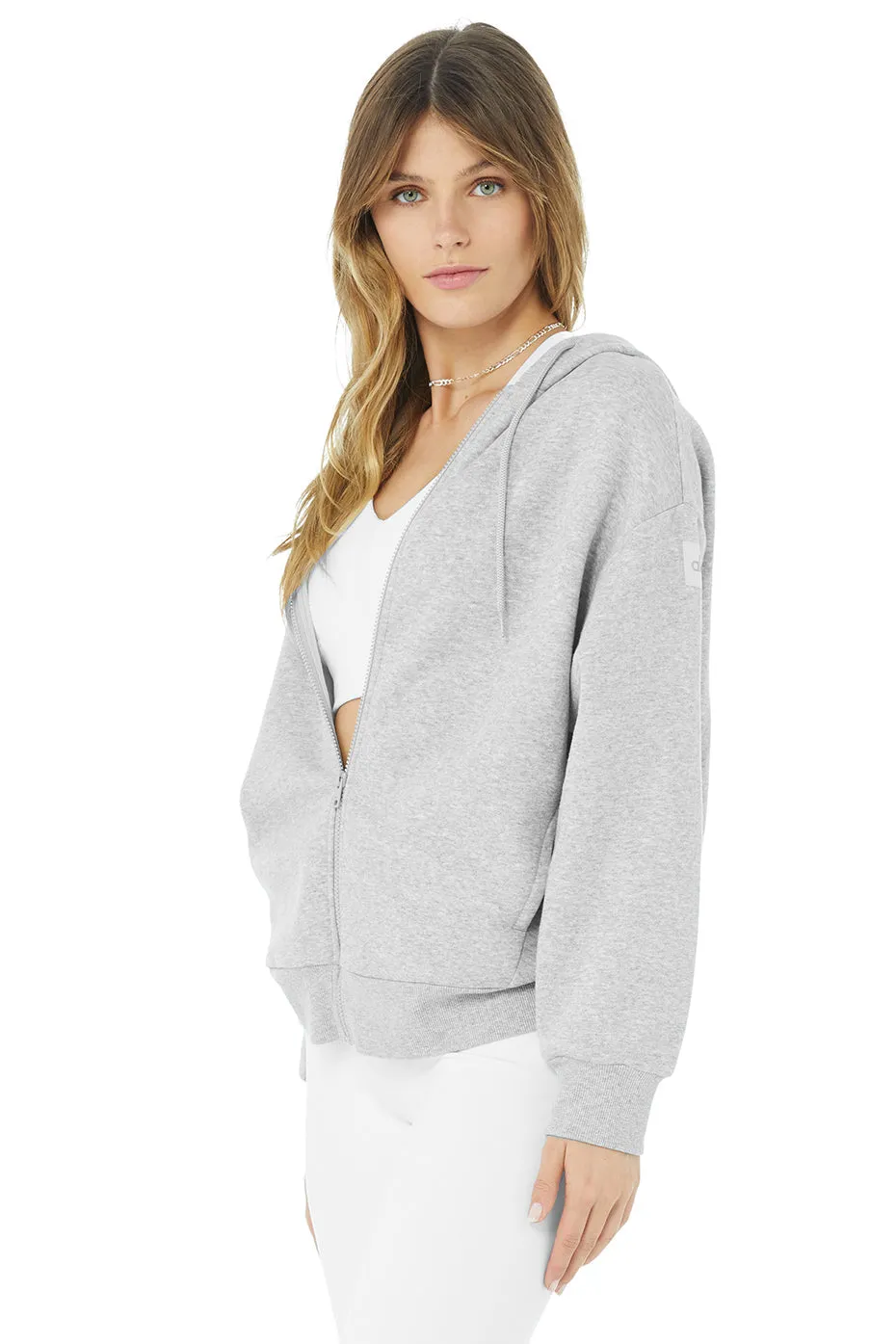 Hype Full Zip Hoodie - Athletic Heather Grey