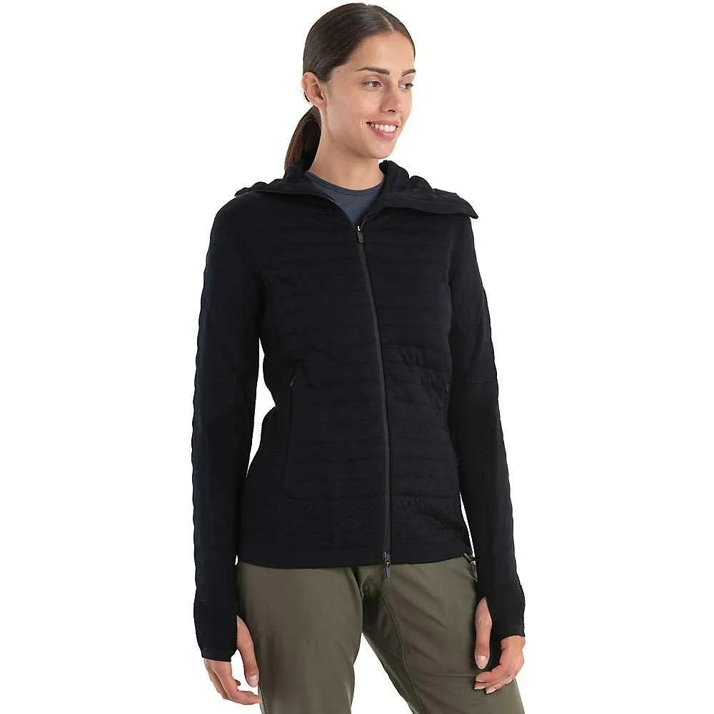 Icebreaker Women's Merino ZoneKnit Explore LS Zip Hoodie