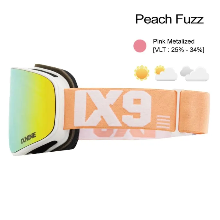 Ixnine IX3-23 Snow Goggles-PEACH FUZZ [Korean Brand]