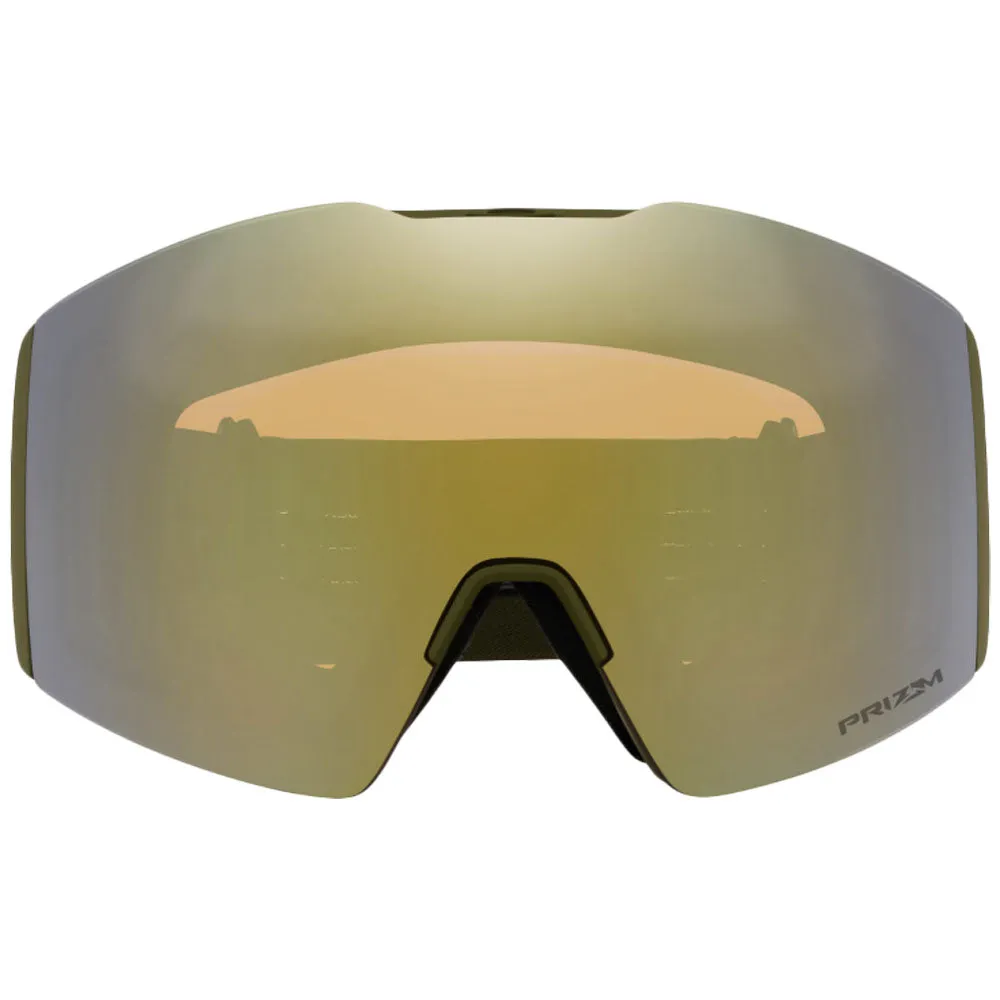 Oakley OO7099-64 Fall Line Goggles Prizm Sage Gold Iridium Lenses Matte Dark Brush Strap -