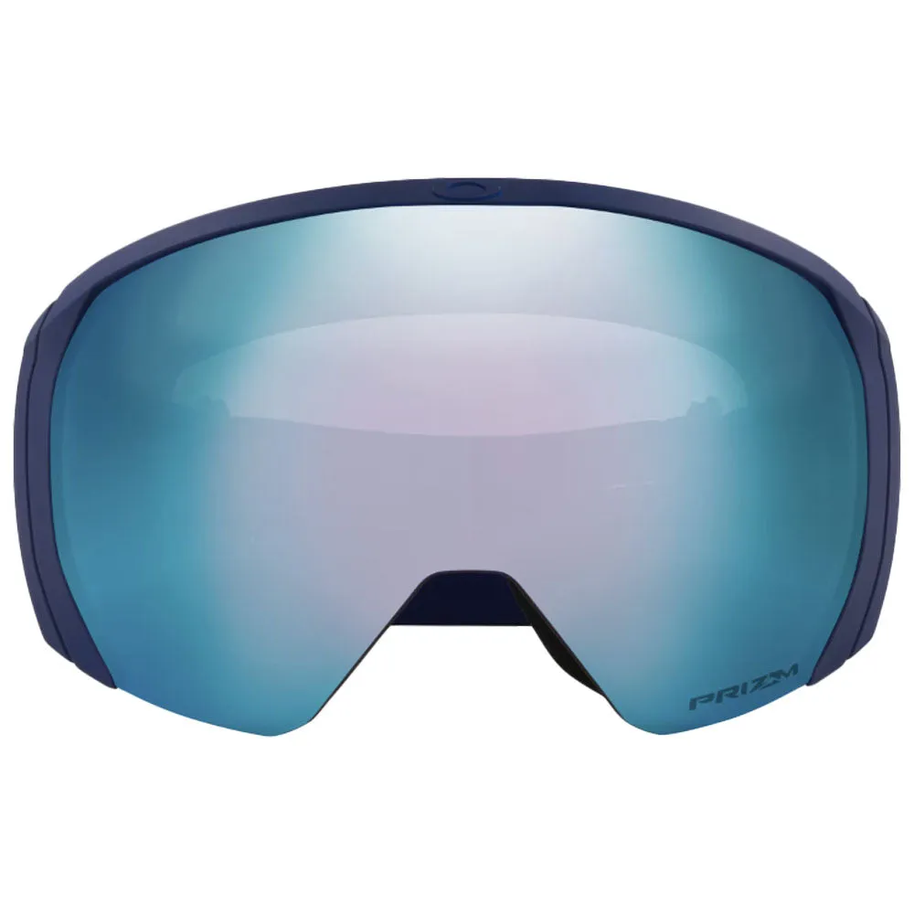 Oakley OO7110-62 Flight Path Snow Goggles Prizm Sapphire Iridium Lenses Matte Navy Strap -