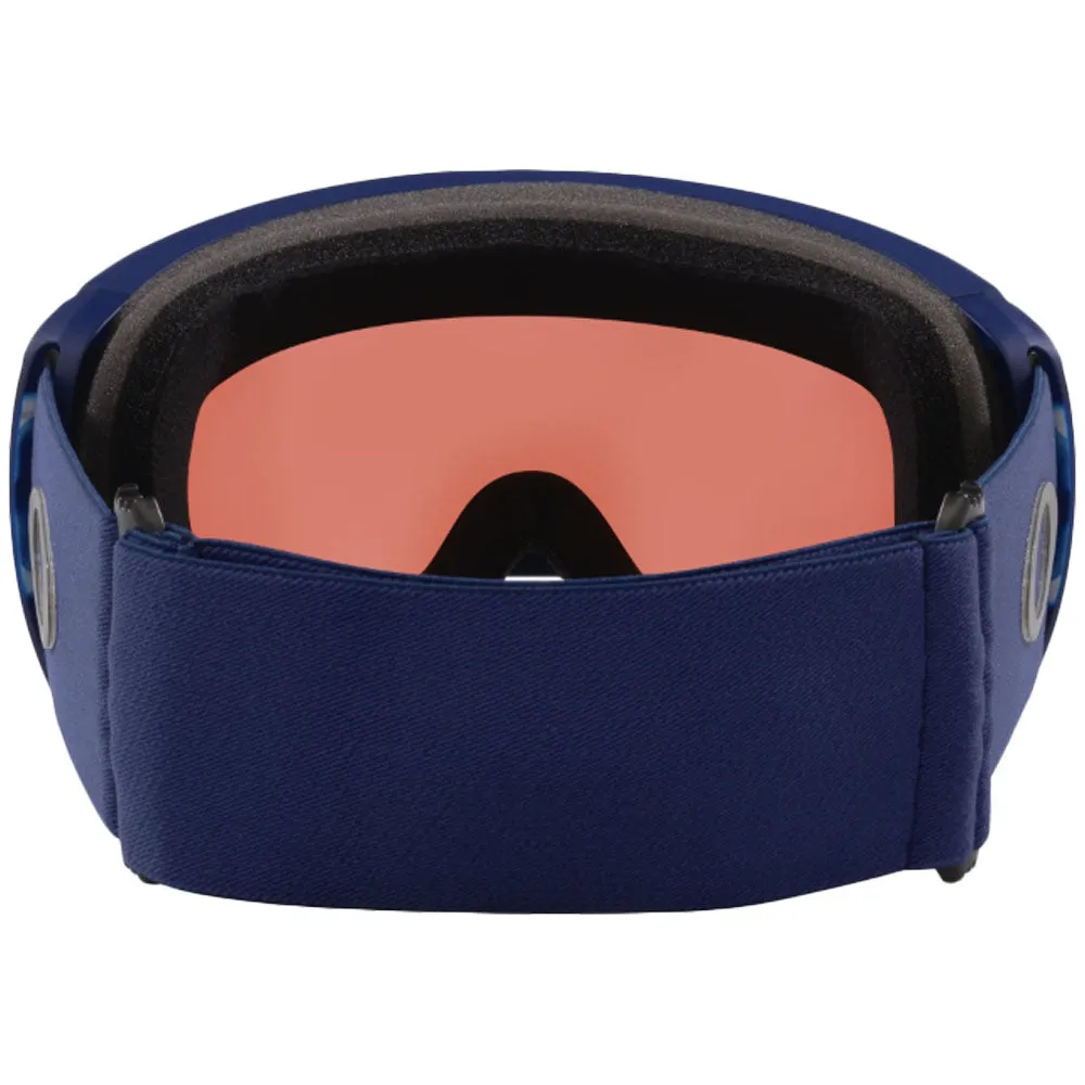 Oakley OO7110-62 Flight Path Snow Goggles Prizm Sapphire Iridium Lenses Matte Navy Strap -