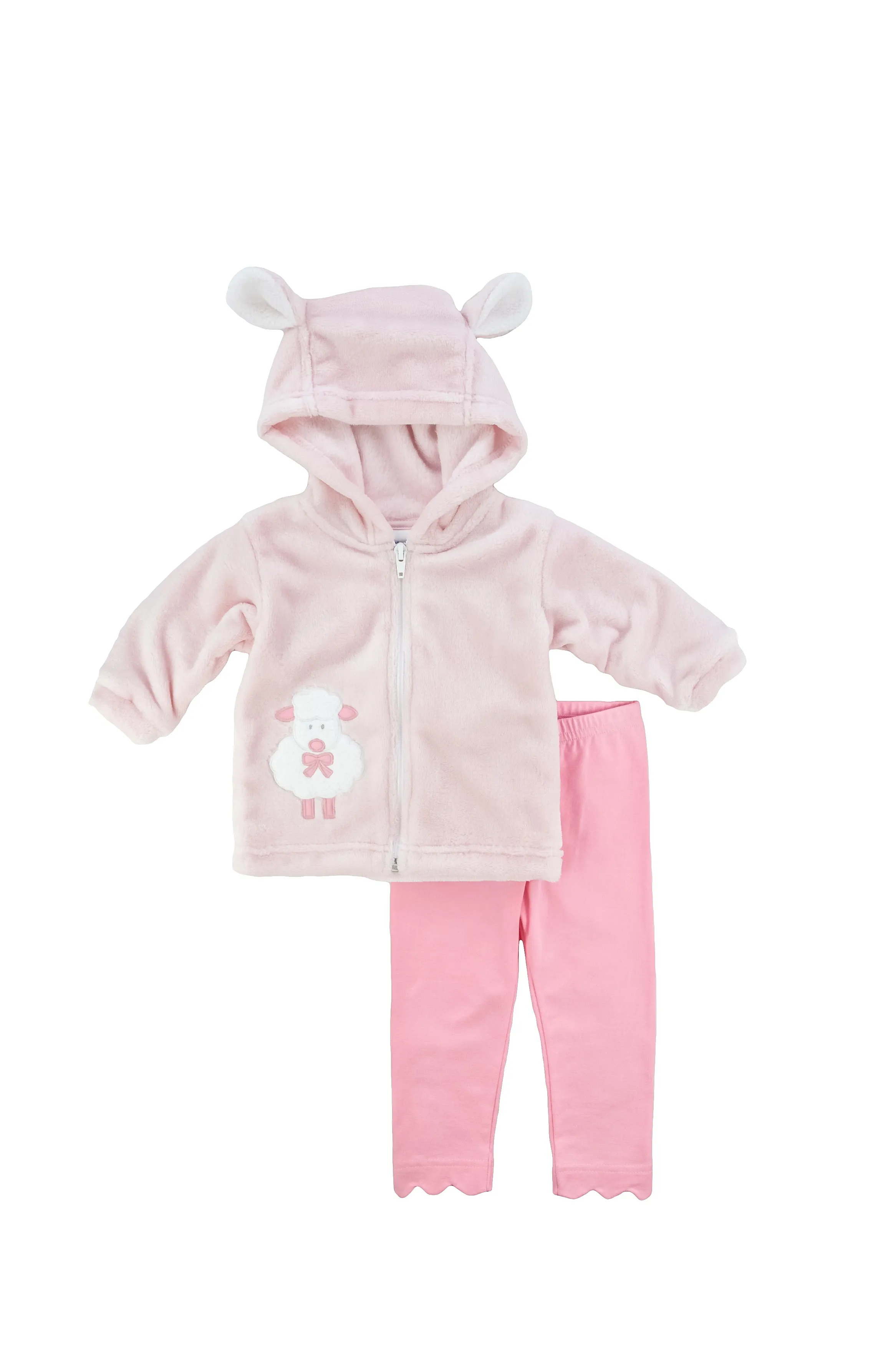 Pink Plush Lamb Hoodie