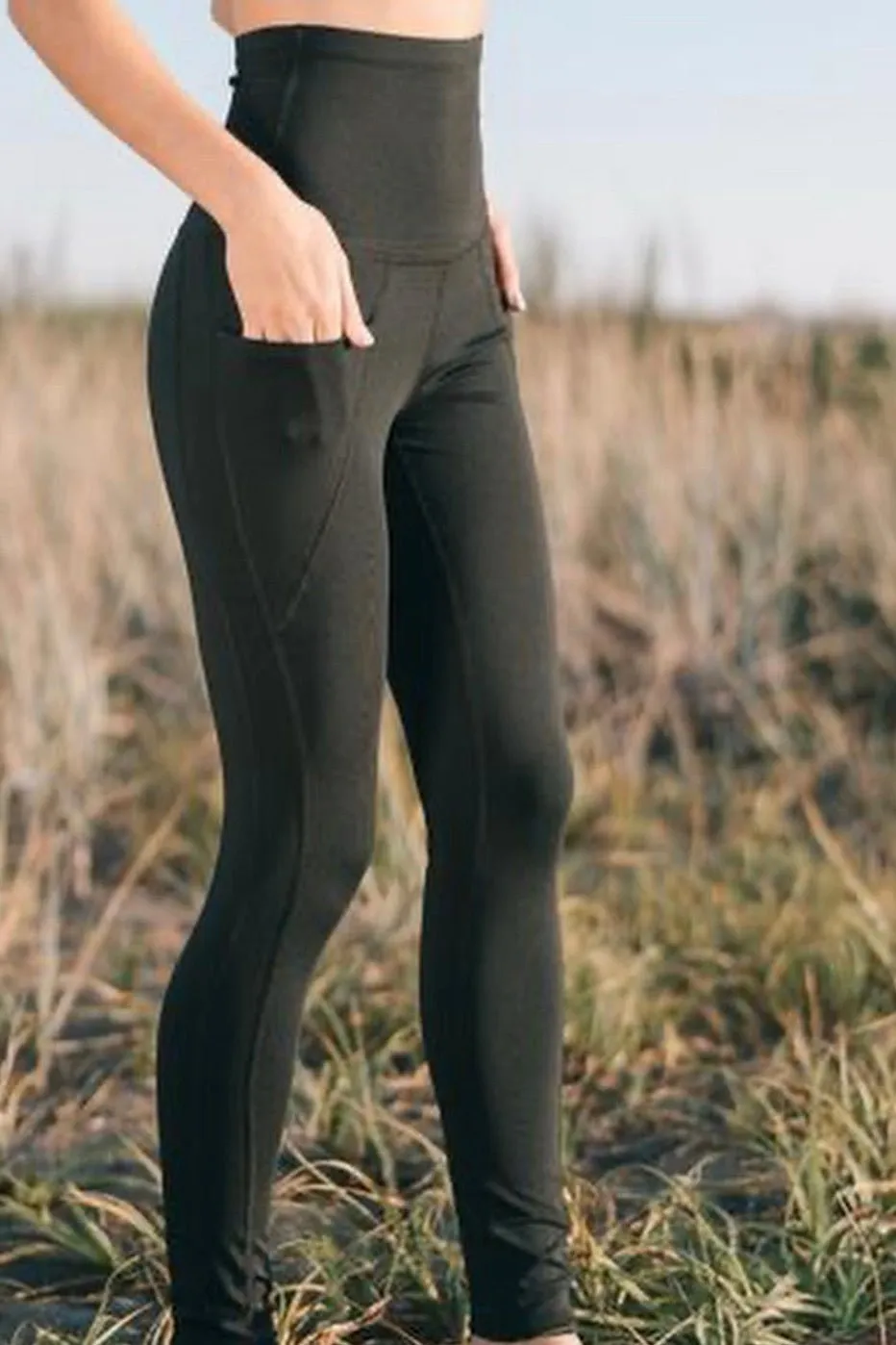 Pocket Bamboo Legging - Bamboo Fleece Legging