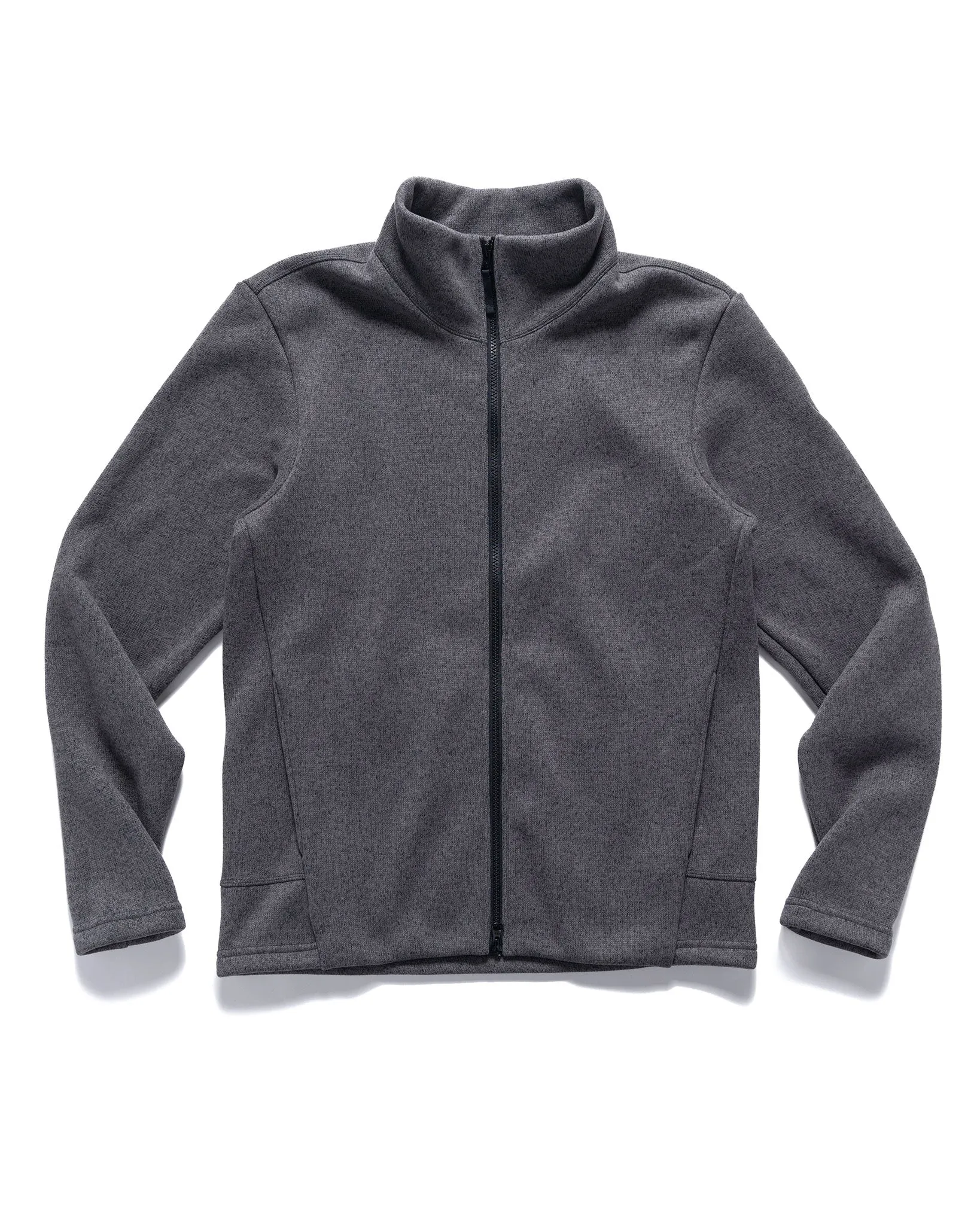 Poutnik Monk Full Zip Sweater Ash Grey Melange