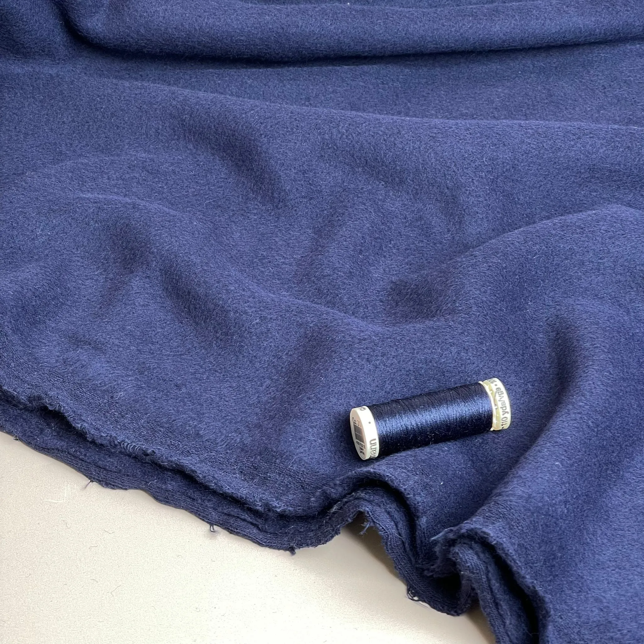 Pure Organic Cotton Fleece in Navy