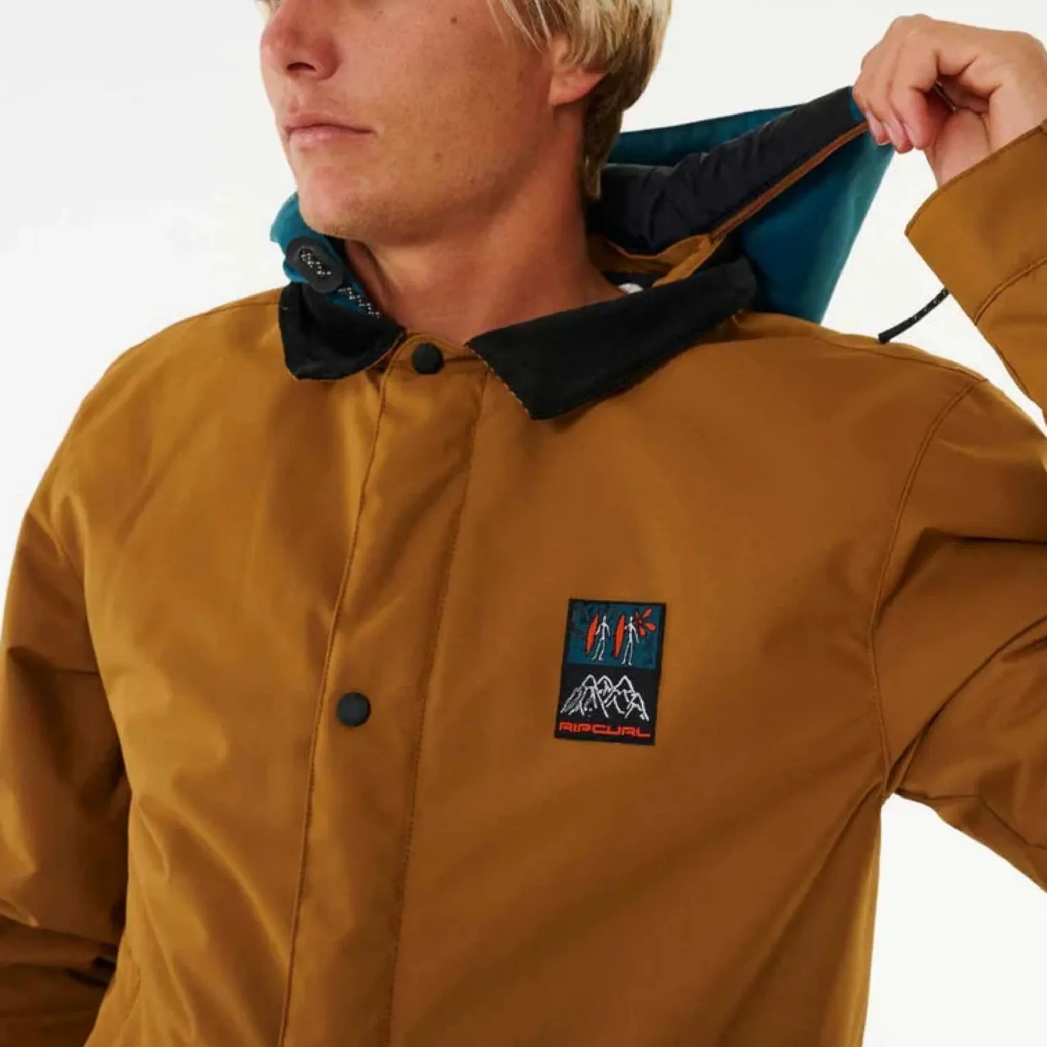 Rip Curl Coaches Snow Jacket - Gold