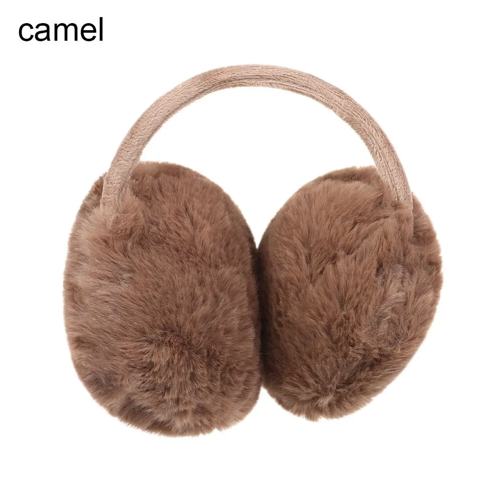 Soft Plush Ear Warmer Winter Warm Earmuffs for Women Men Fashion Solid Color Earflap Outdoor Cold Protection Ear-Muffs Ear Cover