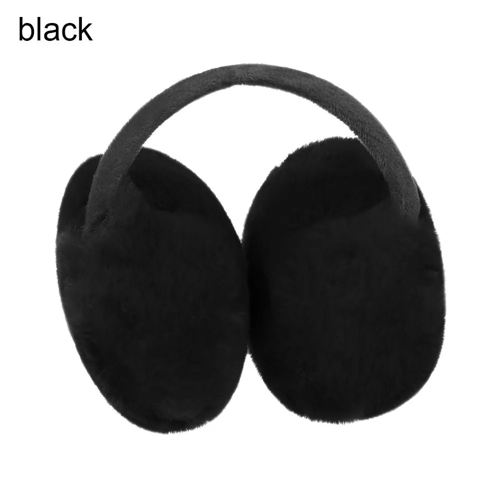 Soft Plush Ear Warmer Winter Warm Earmuffs for Women Men Fashion Solid Color Earflap Outdoor Cold Protection Ear-Muffs Ear Cover