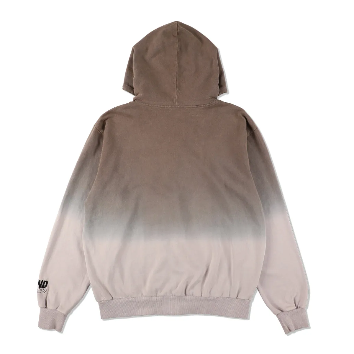 Step_Dye Zip-up Sweat shirt / CHARCOAL