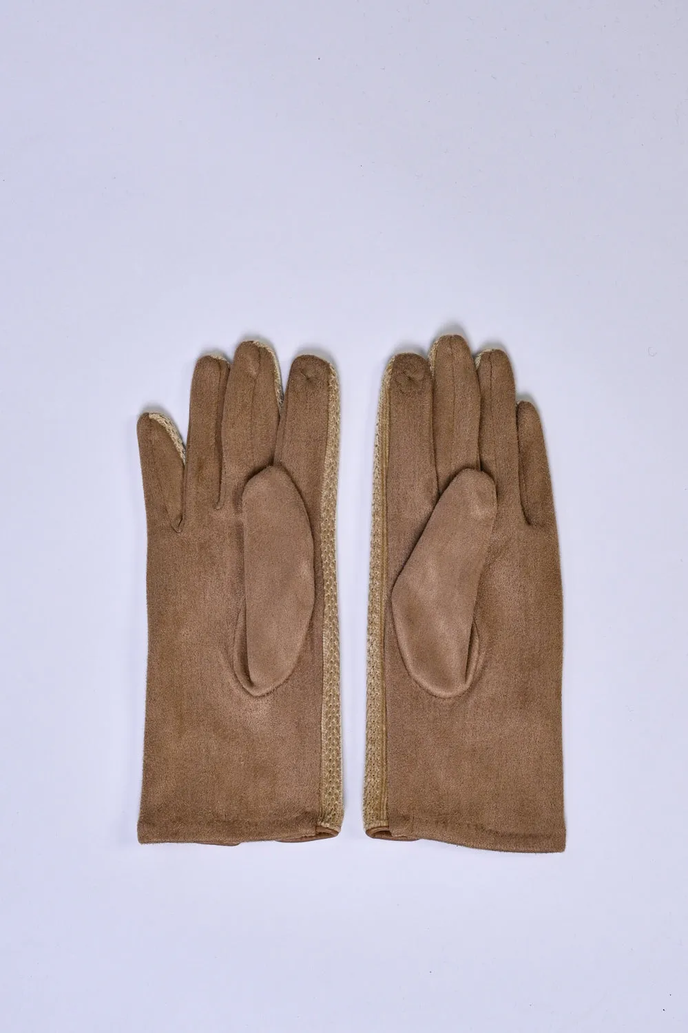 TEXTURED VELVET GLOVES