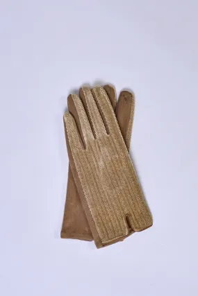 TEXTURED VELVET GLOVES