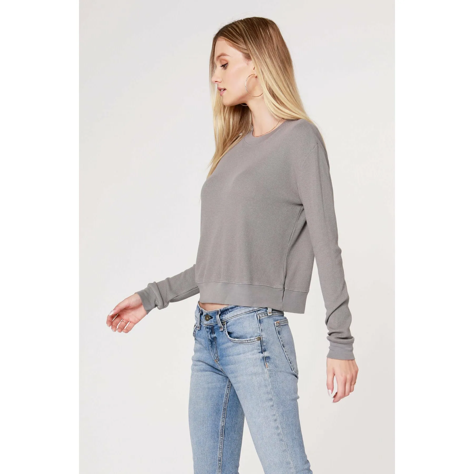 Thermal Boxy Long Sleeve Top