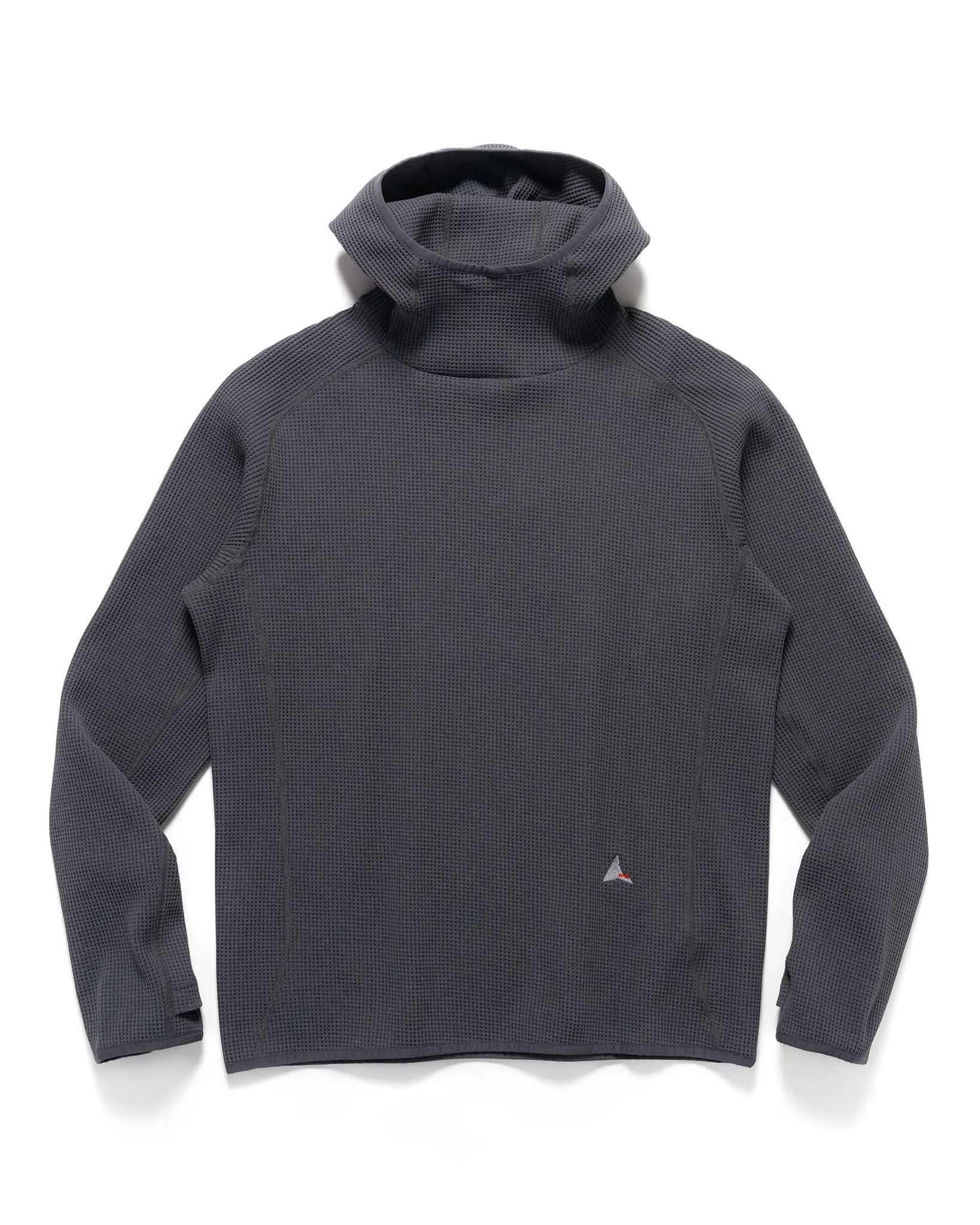 Thermal Waffle Hoodie Asphalt