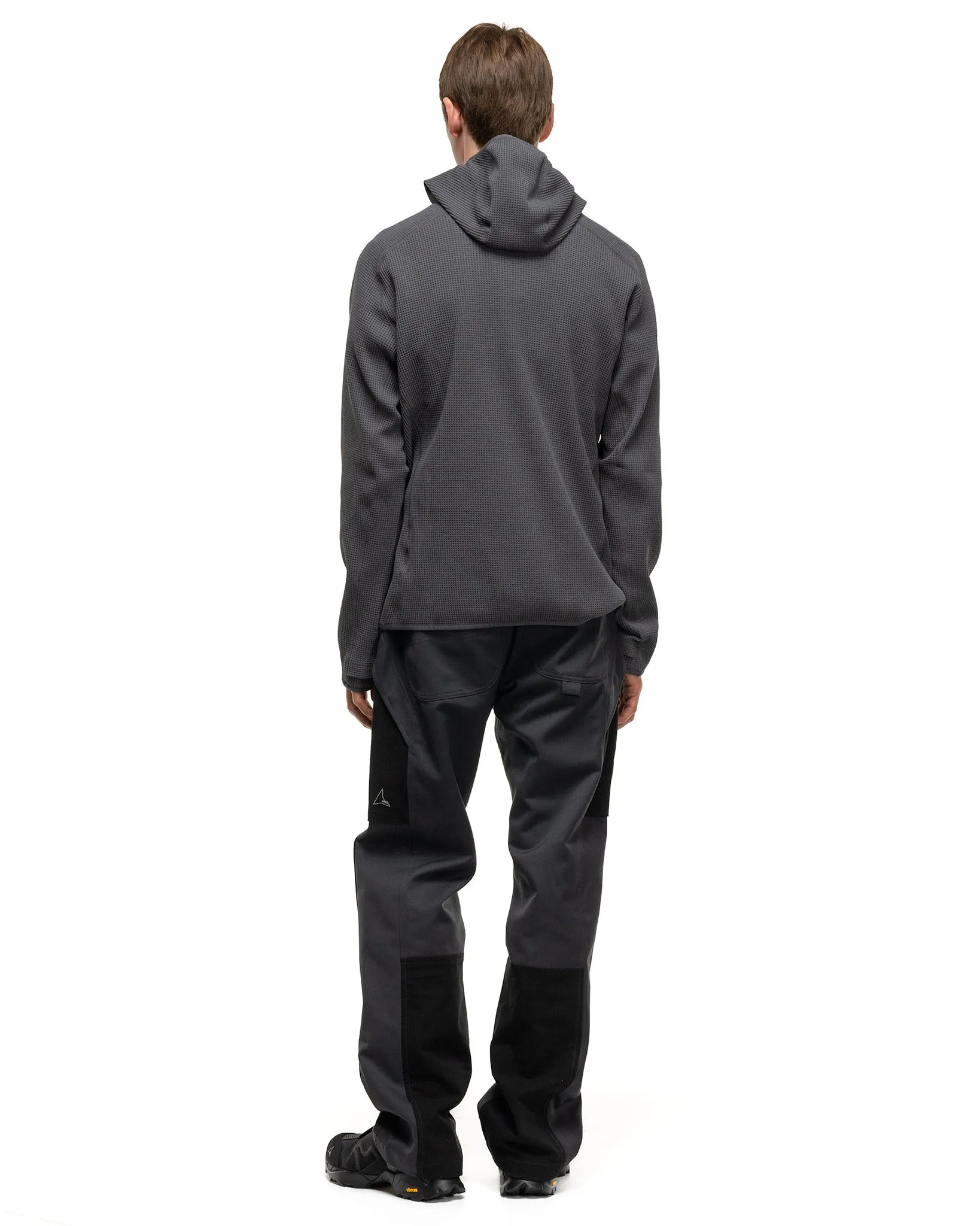 Thermal Waffle Hoodie Asphalt