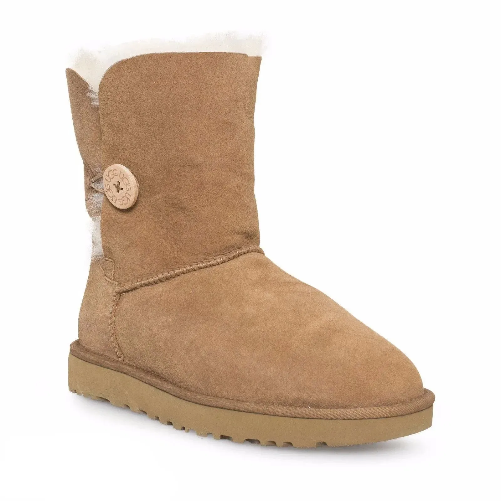 UGG Bailey Button II Chestnut Boots - Youth