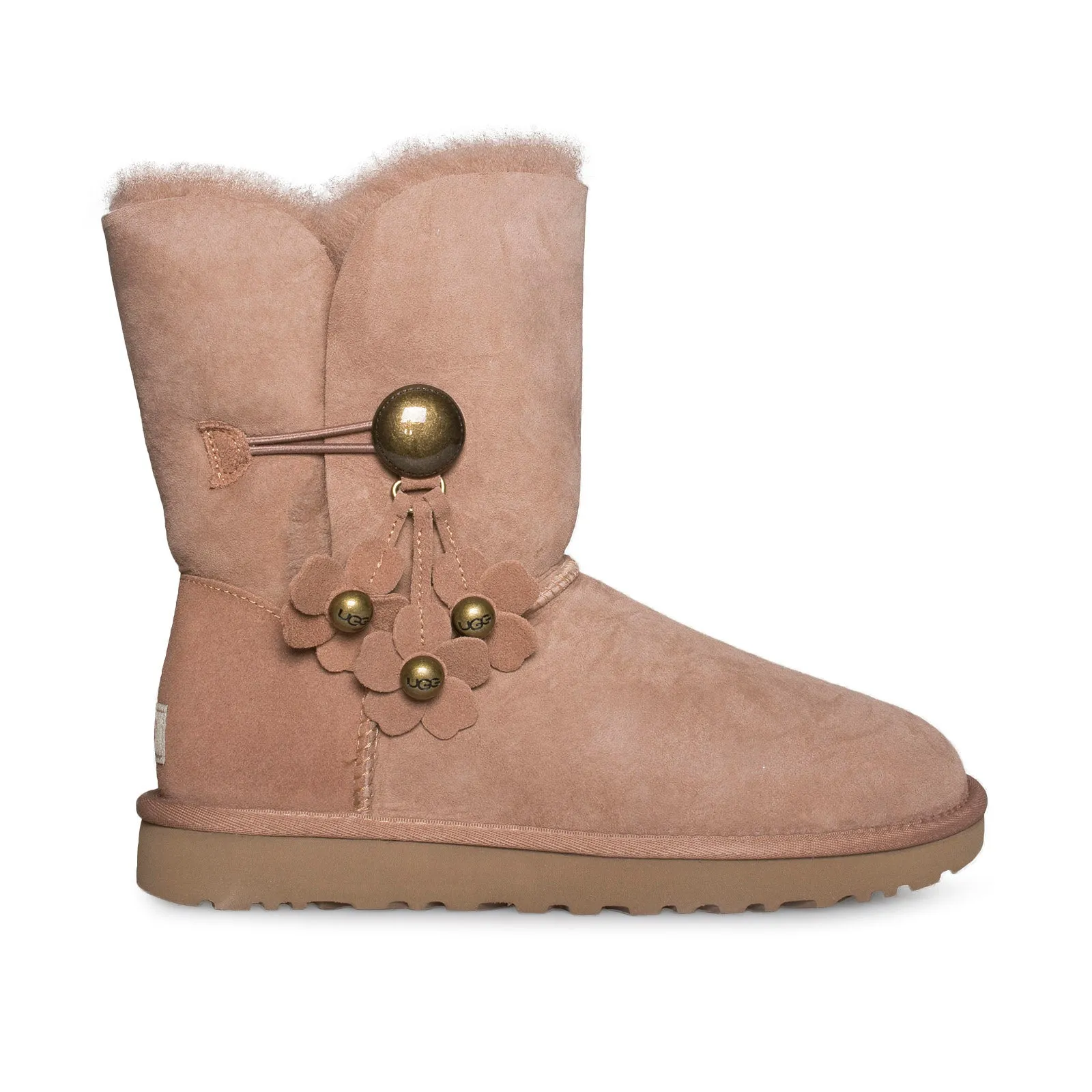 UGG Bailey Button II Poppy Sand Boots - Women's