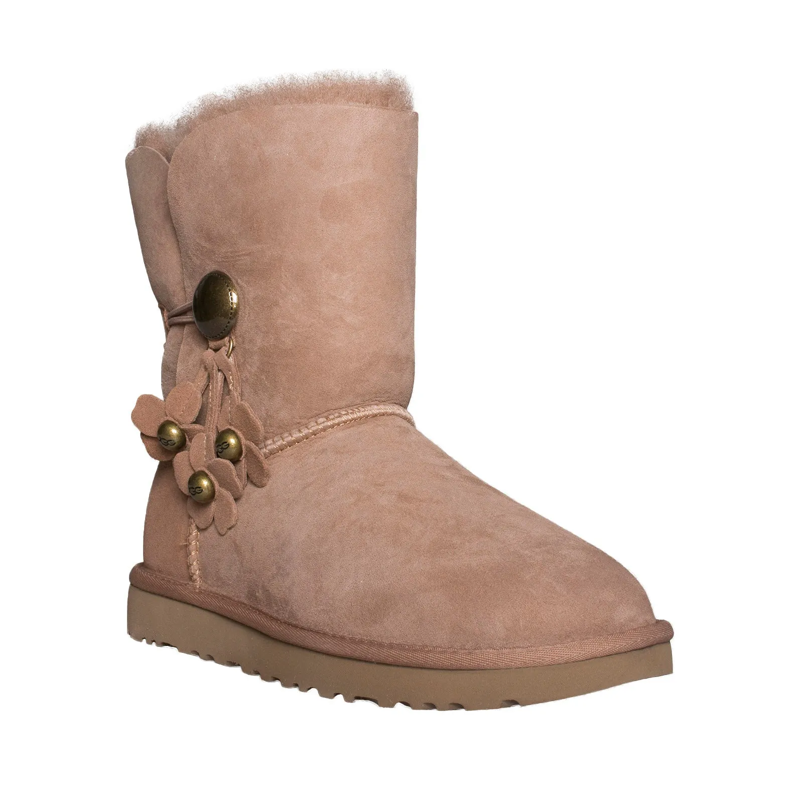 UGG Bailey Button II Poppy Sand Boots - Women's