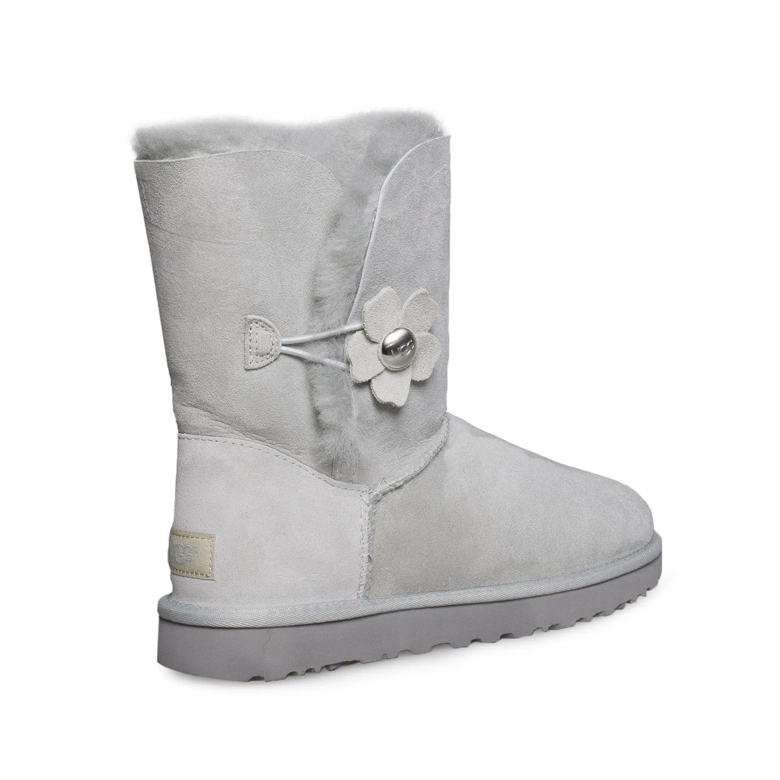 UGG Bailey Button Poppy Grey Violet Boots - Women's