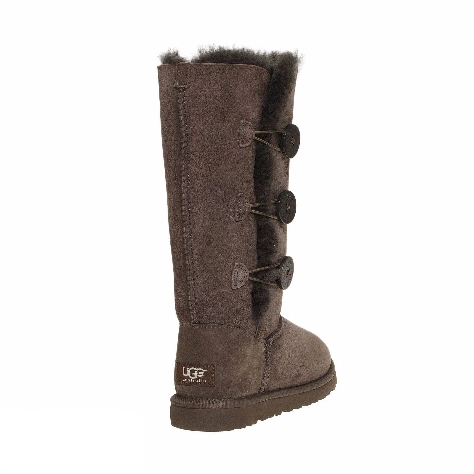 UGG Bailey Button Triplet Chocolate Boots