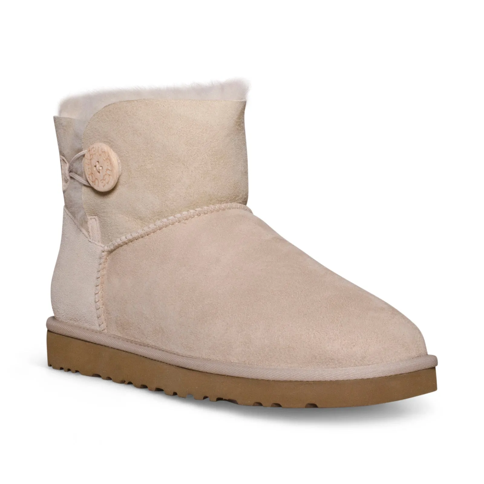 UGG Mini Bailey Button Sand Boots - Women's