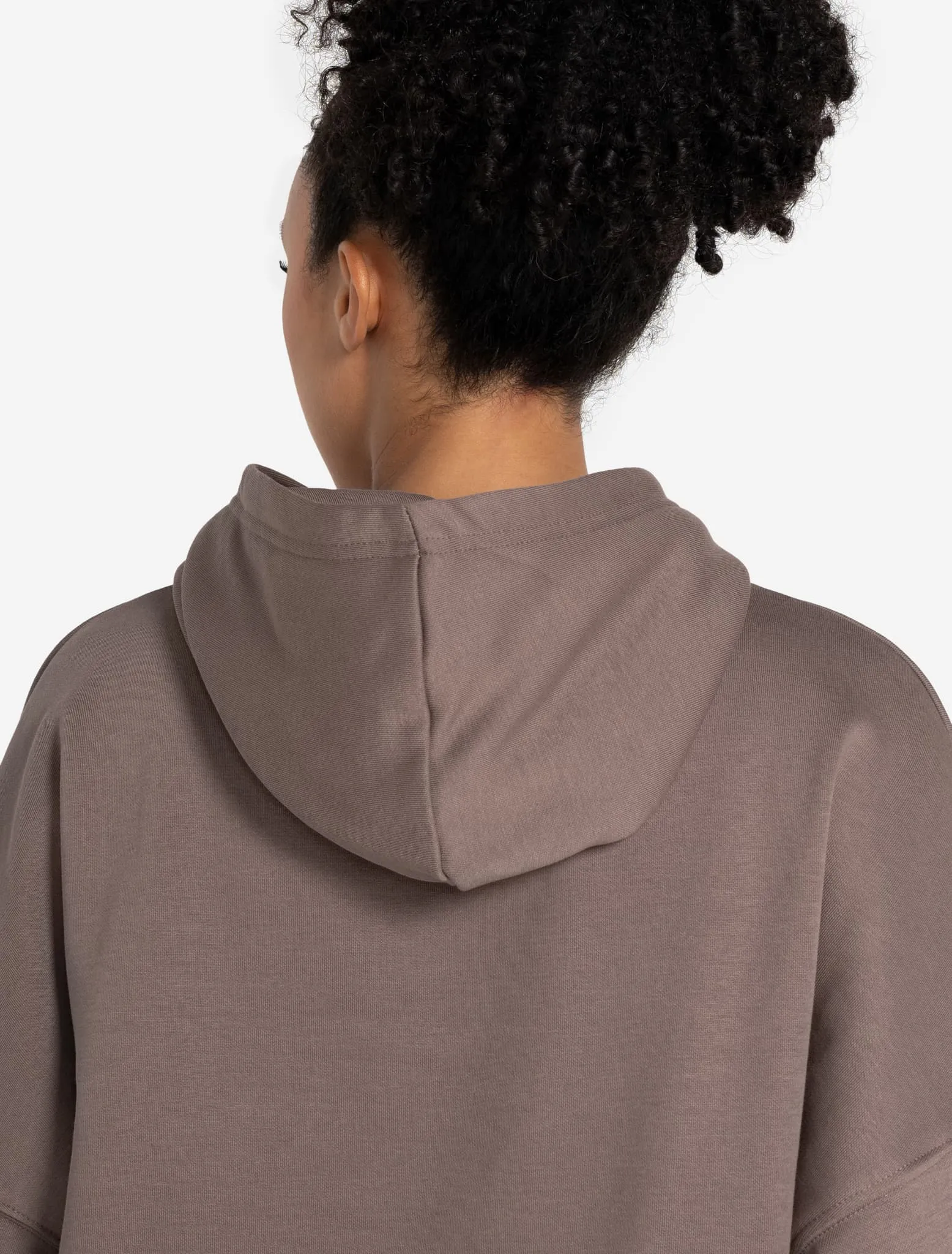 Varsity Oversized Hoodie - Taupe