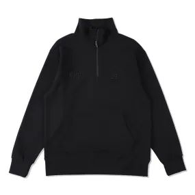 WDS-ES TECH BASIC HALF ZIP TOPS / BLACK_BASIC