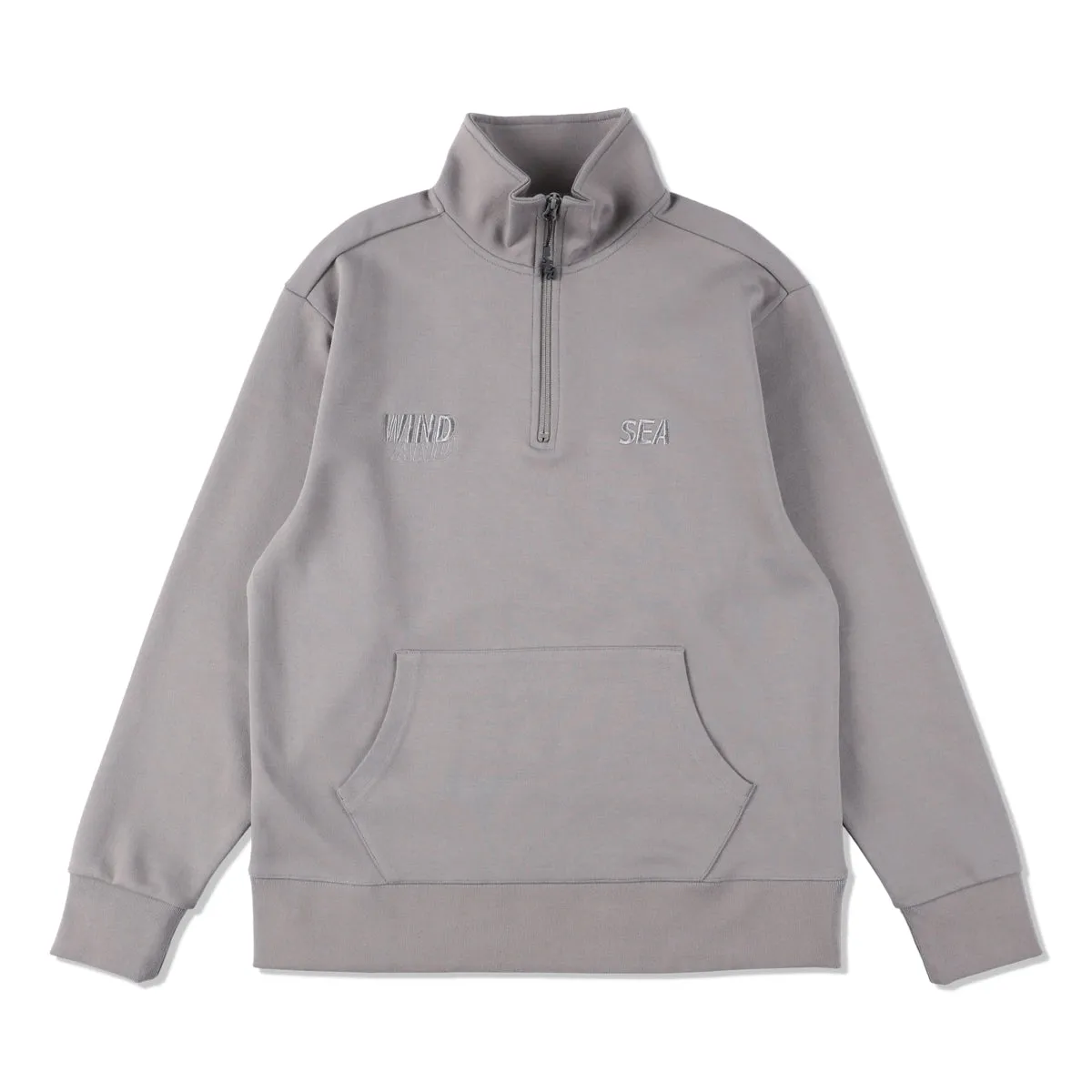 WDS-ES TECH BASIC HALF ZIP TOPS / CHARCOAL_BASIC