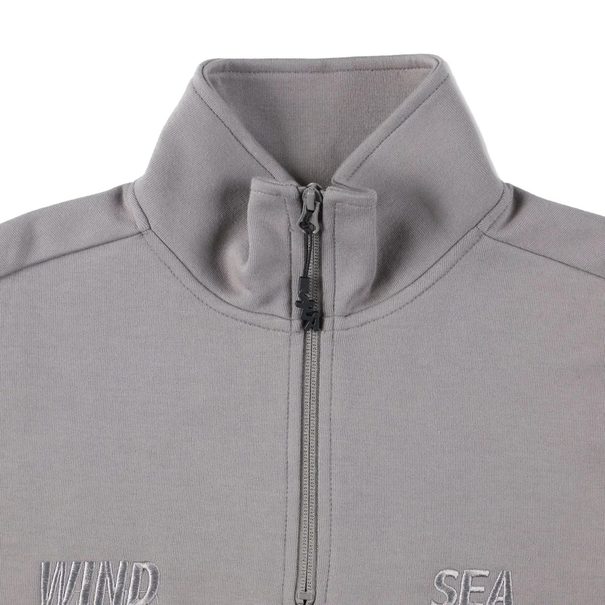 WDS-ES TECH BASIC HALF ZIP TOPS / CHARCOAL_BASIC