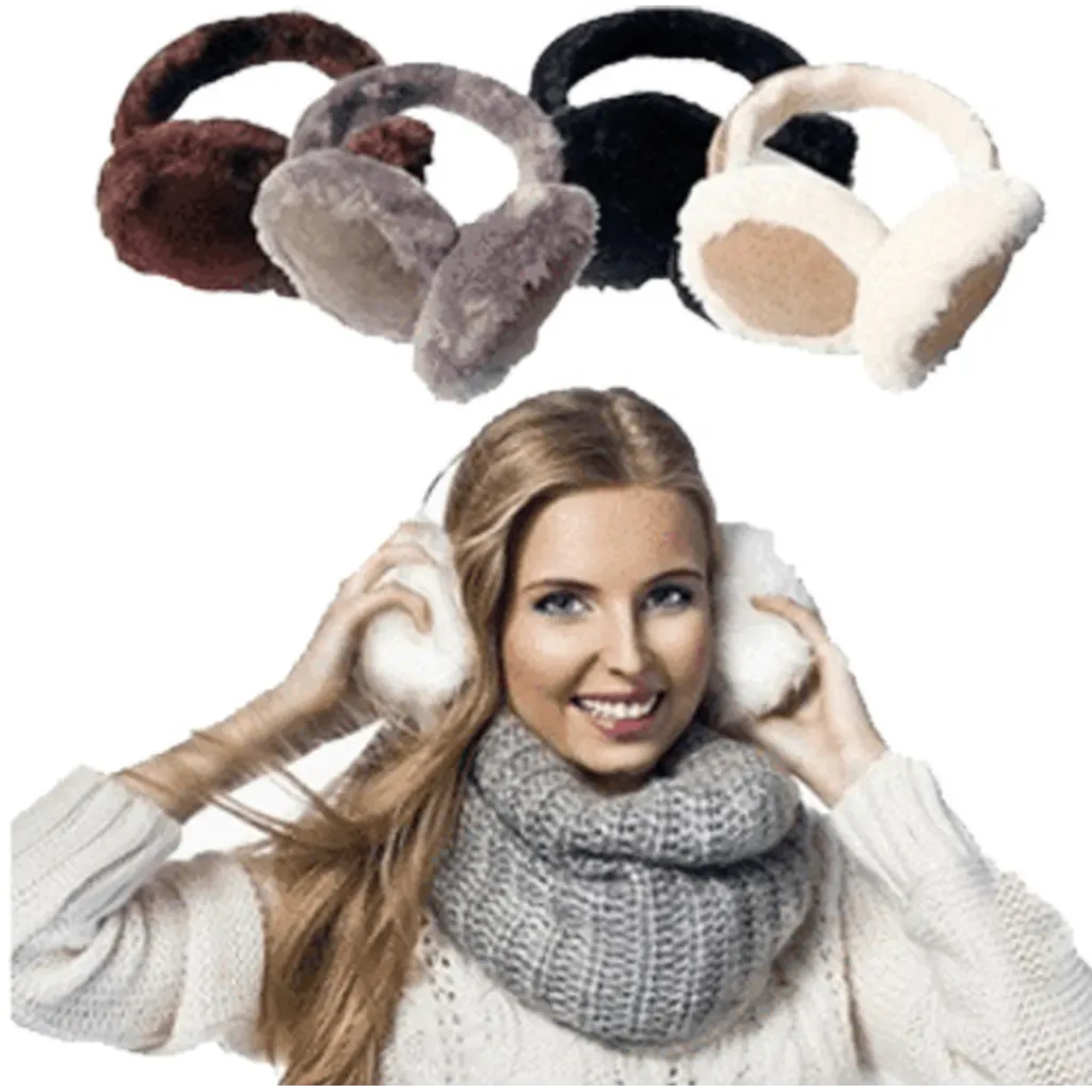 Women's Faux Fur Insulated Winter Ear Muffs (Ships From USA)