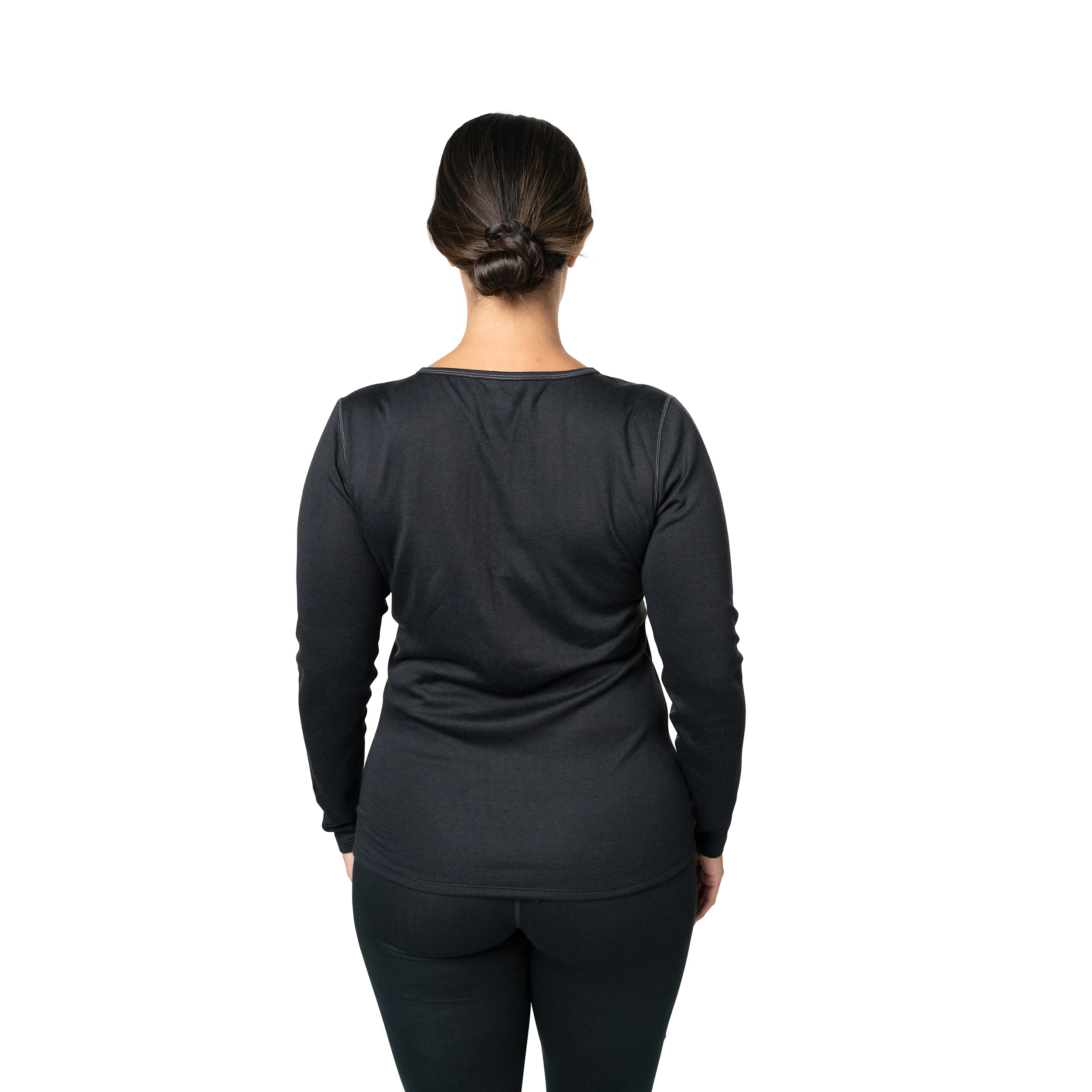 Women's Pepper Bi-Ply Crewneck - Black